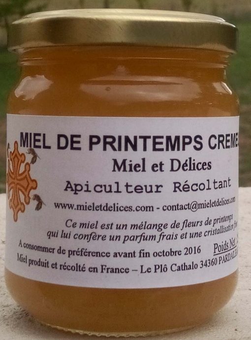 Miel et Délices : vente de miel de printemps crémeux en ligne