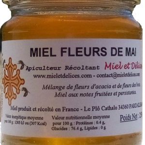 Vente en ligne de miel de fleurs de mai